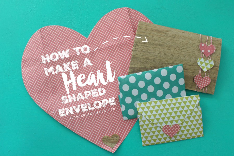 Quick and easy Valentine's Day craft ideas - heart shaped envelopes.