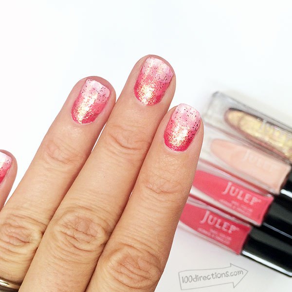 Quick and easy Valentine's Day craft ideas - ombre nail design.