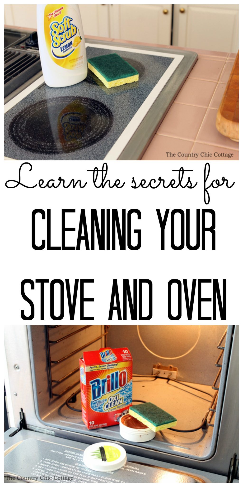 cleaning you stove and oven collage