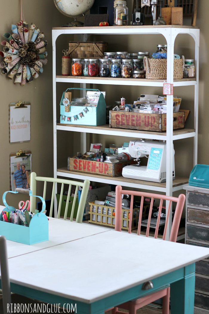 Take tours of over 25 amazing craft room in this series! A great way to get inspired for your own craft room!