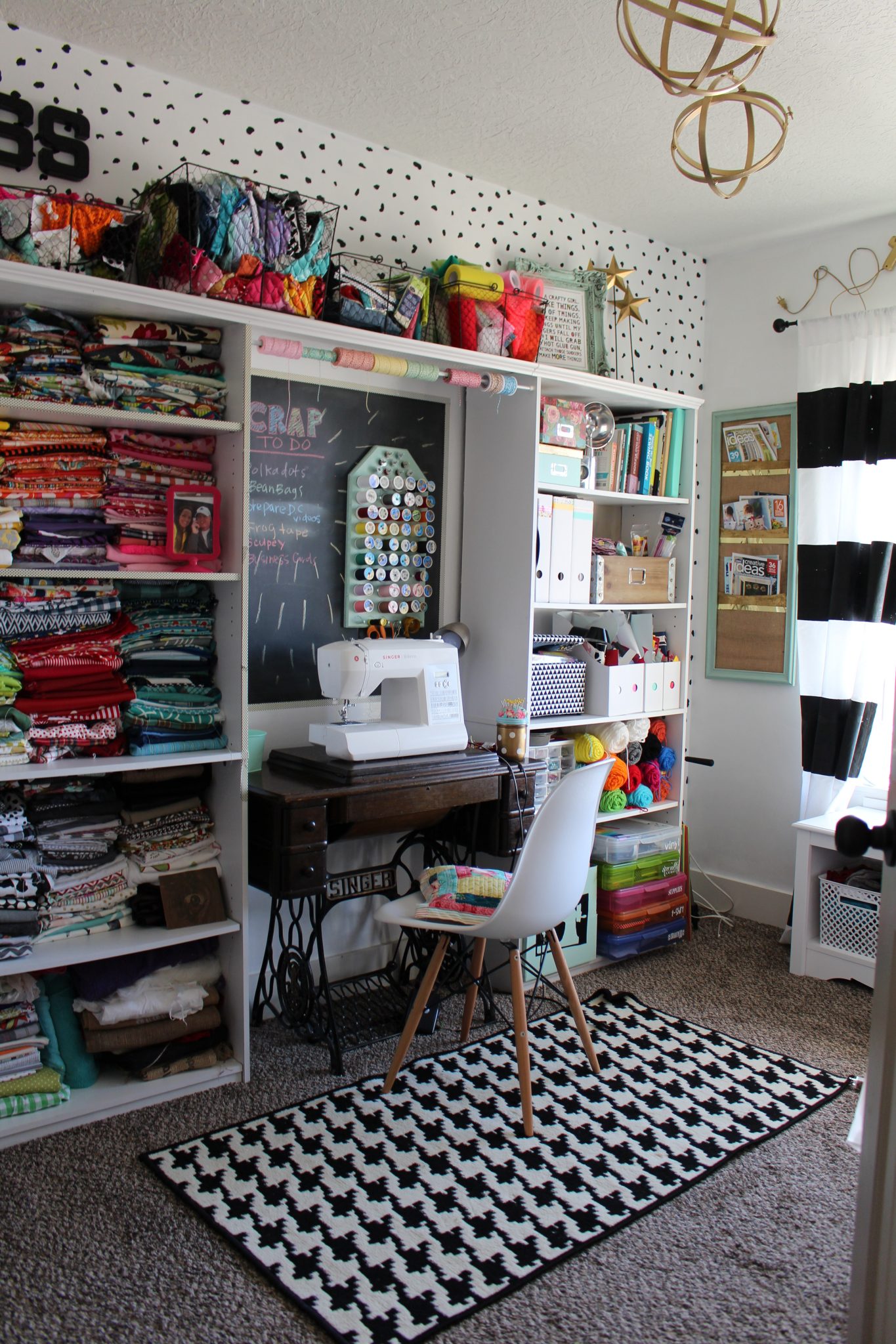 Take tours of over 25 amazing craft room in this series! A great way to get inspired for your own craft room!