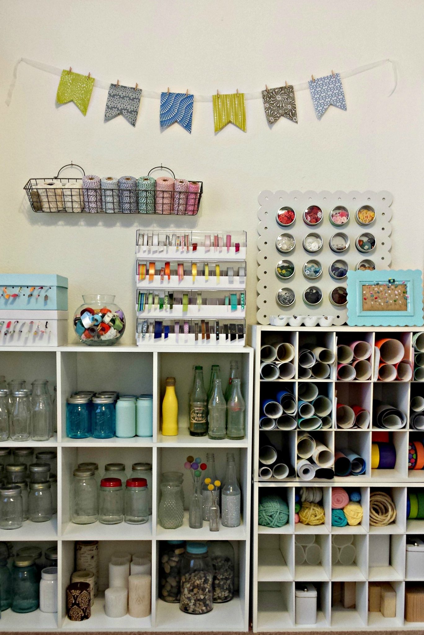 Take tours of over 25 amazing craft room in this series! A great way to get inspired for your own craft room!