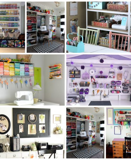 Over 25 amazing organized craft room tours! Get inspired to create your own craft studio with these organized craft rooms!