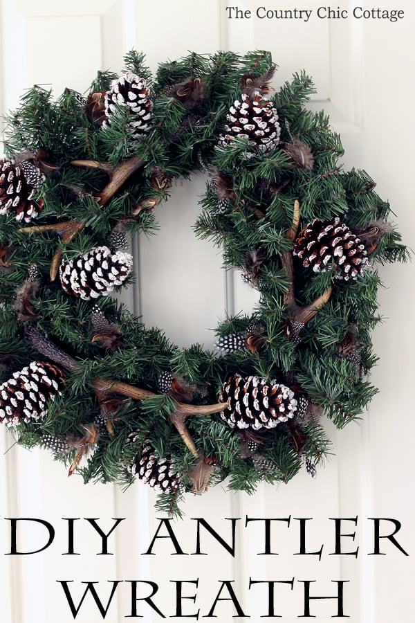 DIY antler wreath image