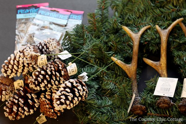 supplies needed for antler wreath