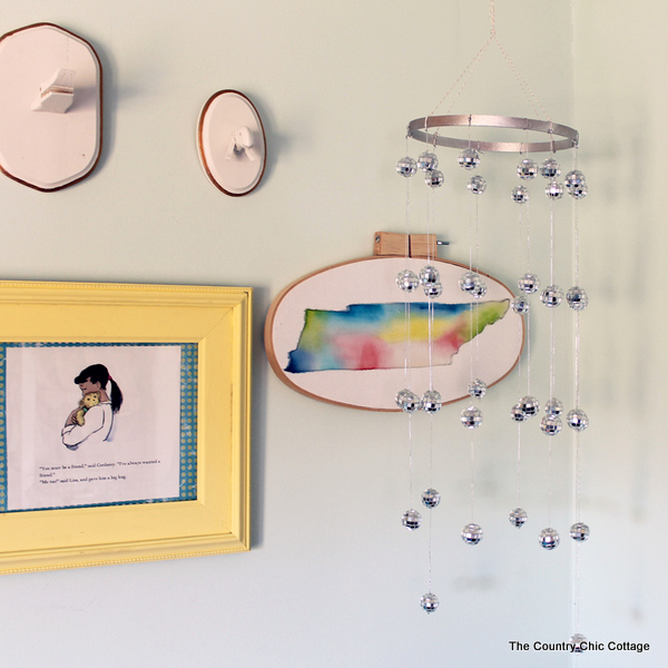 Make your own disco ball chandelier for any room in your home with this great craft tutorial!