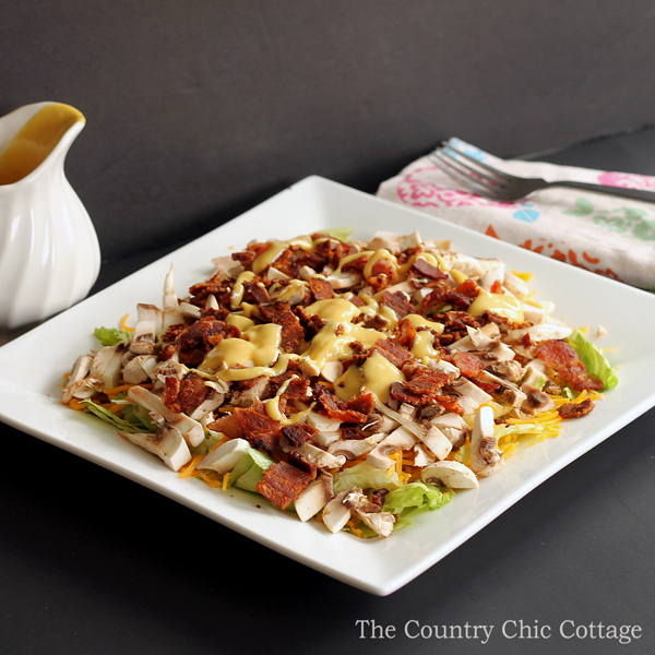 mushroom bacon salad recipe-001