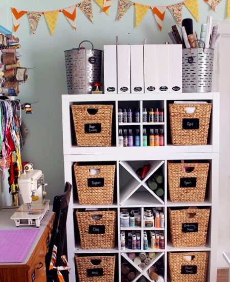 Tour this organized craft room and several others as part of a craft room tours series! If you have a craft studio, this post is for you!