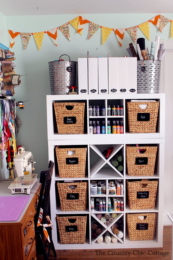 Craft room, craft room storage, craft studio, organizing your craft room