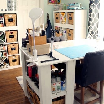 Tour this organized craft room and several others as part of a craft room tours series! If you have a craft studio, this post is for you!