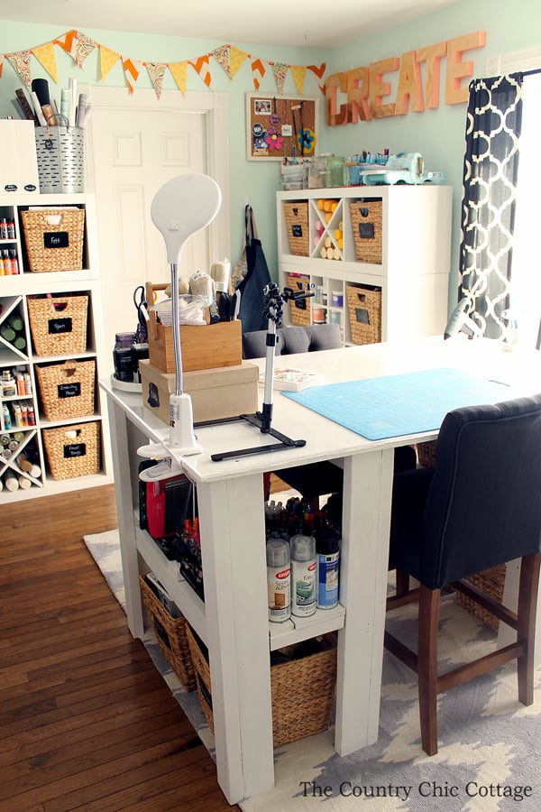 ORGANIZING My Craft Room / Office + A TOUR - A Pretty Fix