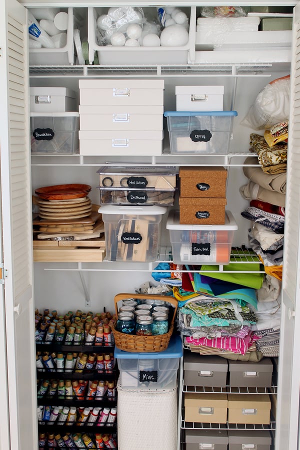 Tour this organized craft room and several others as part of a craft room tours series! If you have a craft studio, this post is for you!