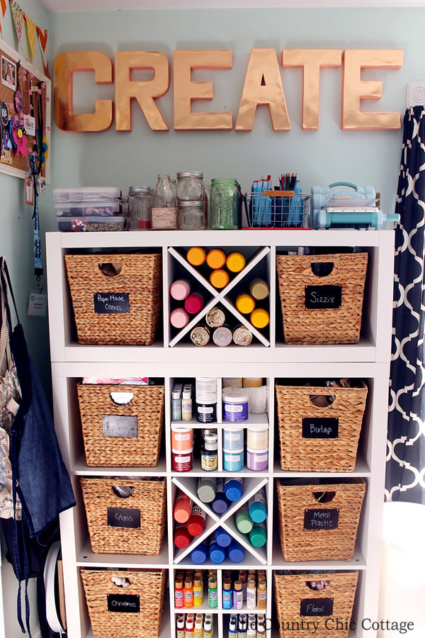 Tour this organized craft room and several others as part of a craft room tours series! If you have a craft studio, this post is for you!