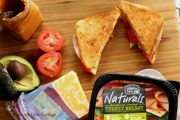 Make this turkey avocado melt for lunch or anytime! The delicious addition of chipotle really makes this sandwich stand out!