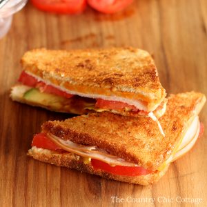 Make this turkey avocado melt for lunch or anytime! The delicious addition of chipotle really makes this sandwich stand out!