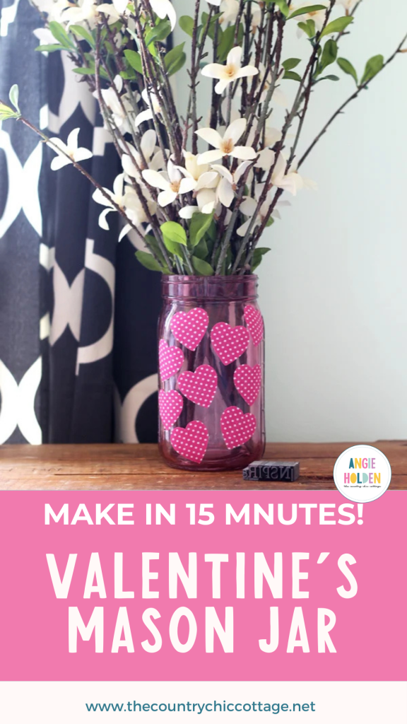 Valentine's mason jar