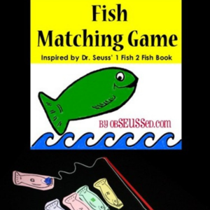 1 Fish 2 Fish Printable Matching Game by obSeussed