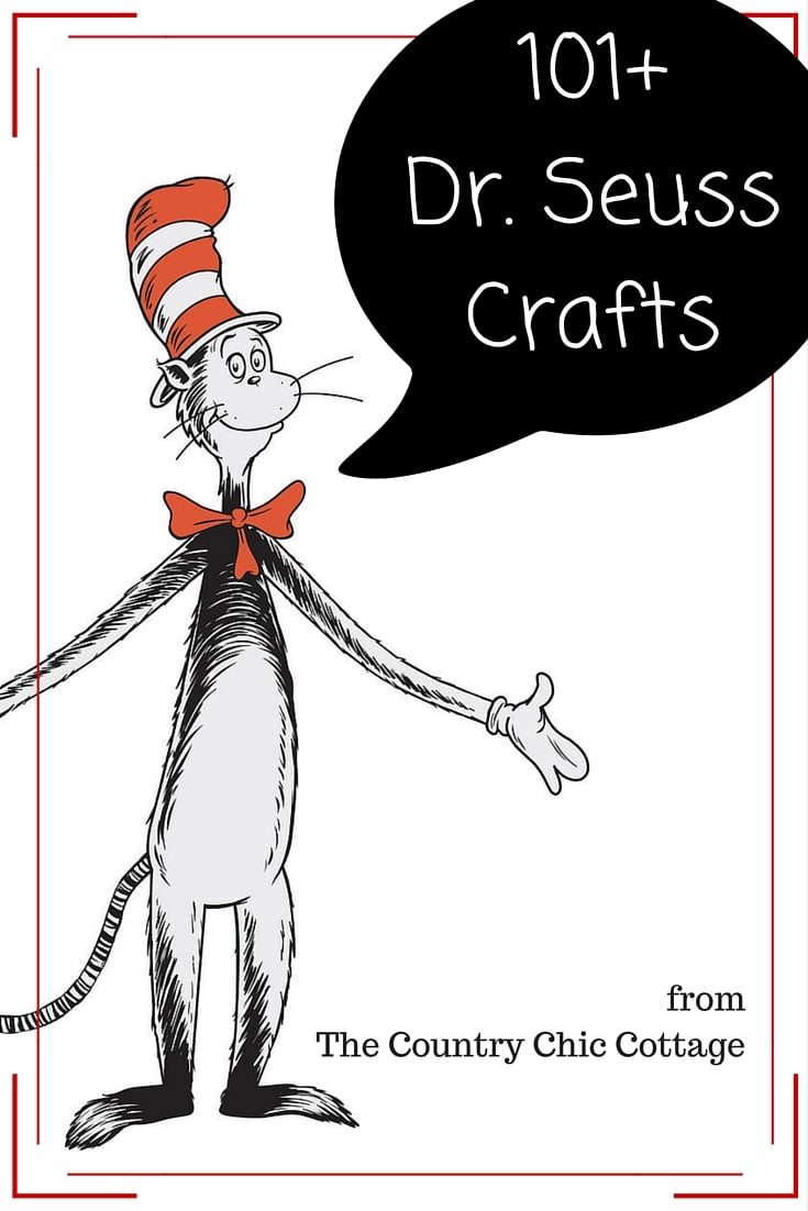 Get over 101 Dr. Seuss crafts all in one place! Such a great way to celebrate Read Across America Day!