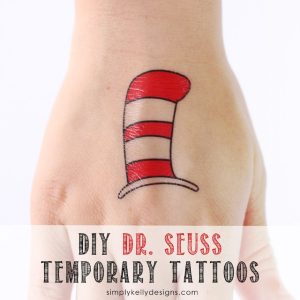 DIY Dr. Seuss Temporary Tattoos by Simple Kelly Designs