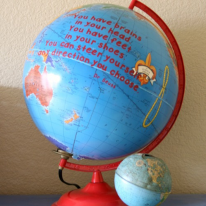 Dr. Seuss Craft Quote on a Globe by Dukes & Duchesses