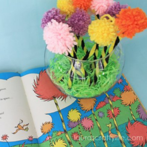 Dr. Seuss Craft Truffula Trees from The Lorax by Laura's Crafty Life