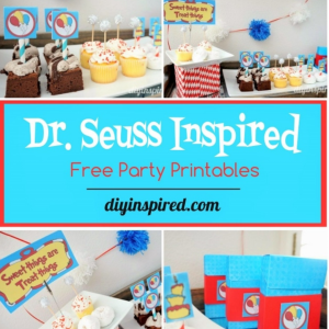 Dr. Seuss Inspired Party FREE PRINTABLES by DIY Inspired