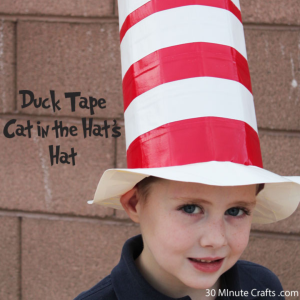 Duck Tape Cat in the Hat’s Hat by 30 Minute Crafts