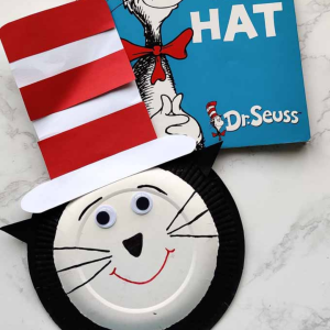Easy Paper Plate Cat In The Hat Craft by Artsy Craftsy Mom