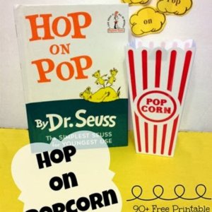Hop on Popcorn Free Printable Sight Word Game by obSeussed