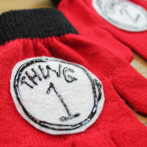 Thing 1 and Thing 2 Gloves by Hydrangea Hippo