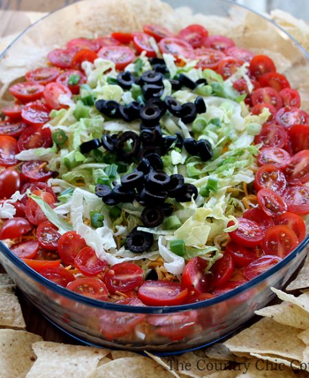 Make this avocado taco dip for the big game or anytime! A delicious dip that is the perfect appetizer at any party!