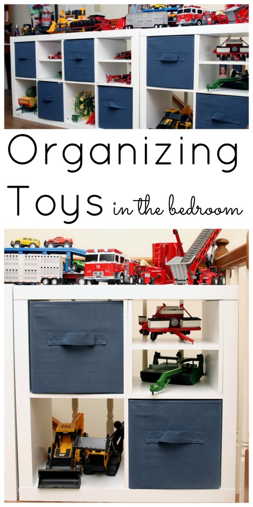 Organizing toys in a child's bedroom! The perfect way to refresh the space of your child and clear the clutter!