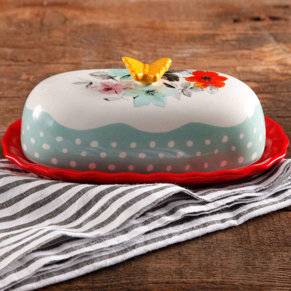 pioneer woman butter dish