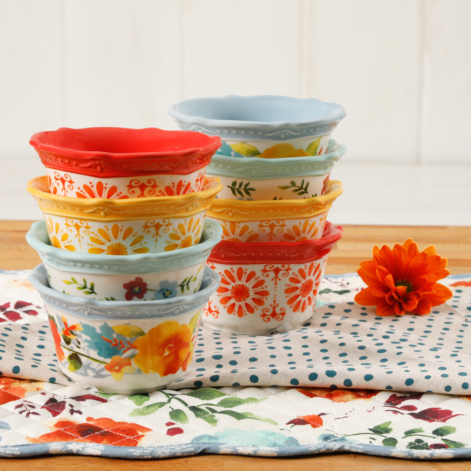 The Pioneer Woman Flea Market 3-Piece Ceramic Mix Bowls