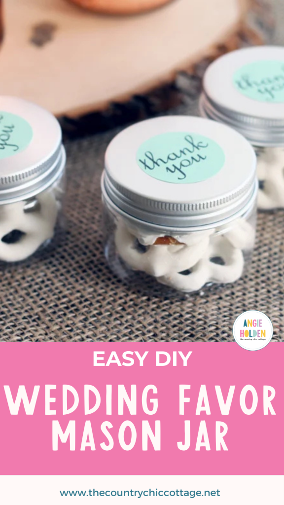 wedding favor mason jar