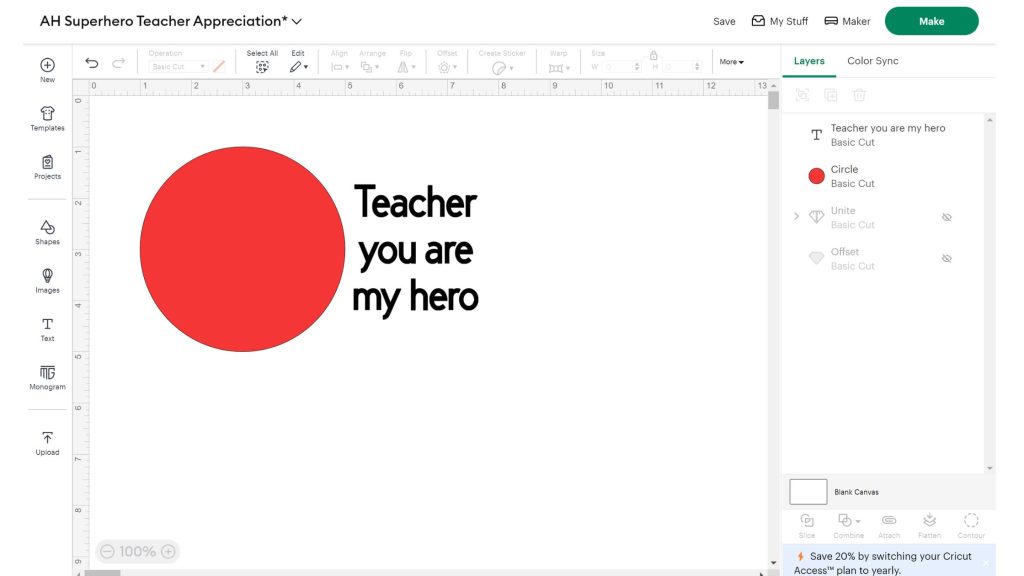 Creating lid topper in Design space