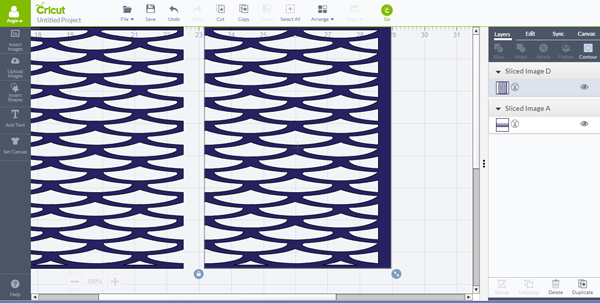 two pieces of shade pattern 