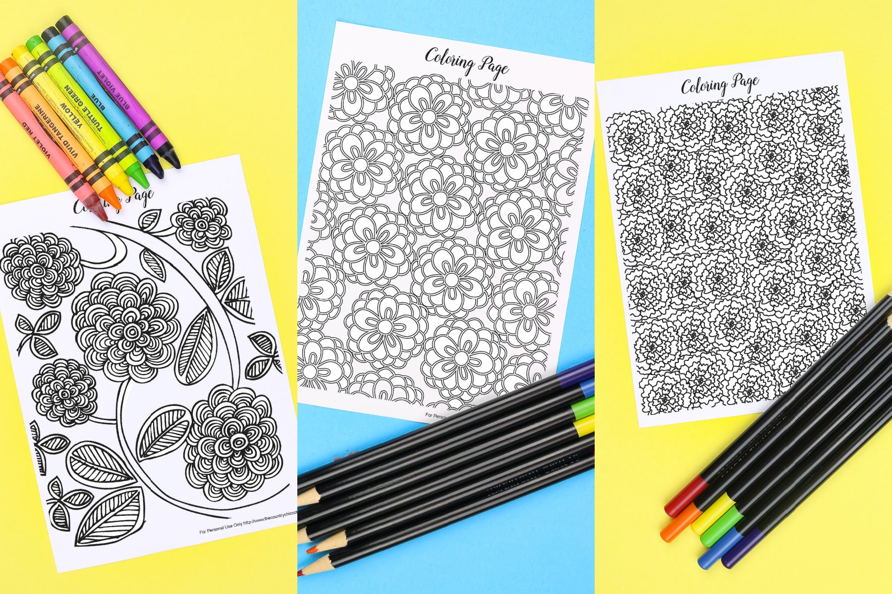 Free Printable Coloring Page Bookmarks