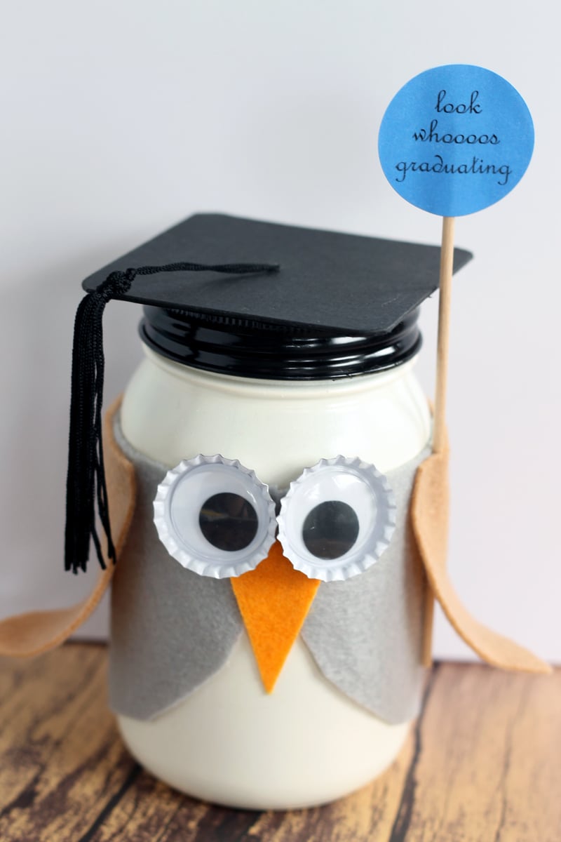This graduation mason jar is the perfect easy gift for any grad!