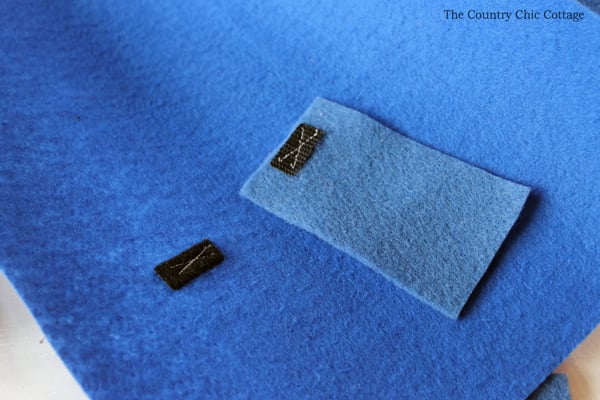 sewing velcro to felt