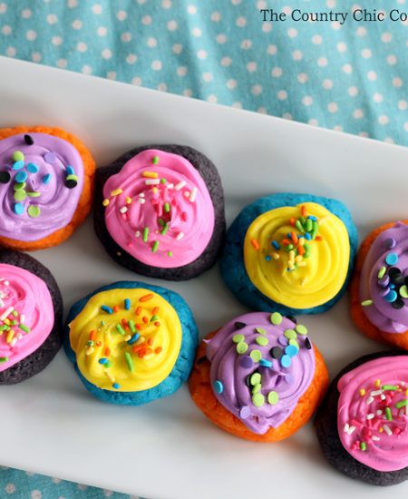 Make these spring cake mix cookies for your family! A delicious recipe that is only 4 ingredients and super easy to make!