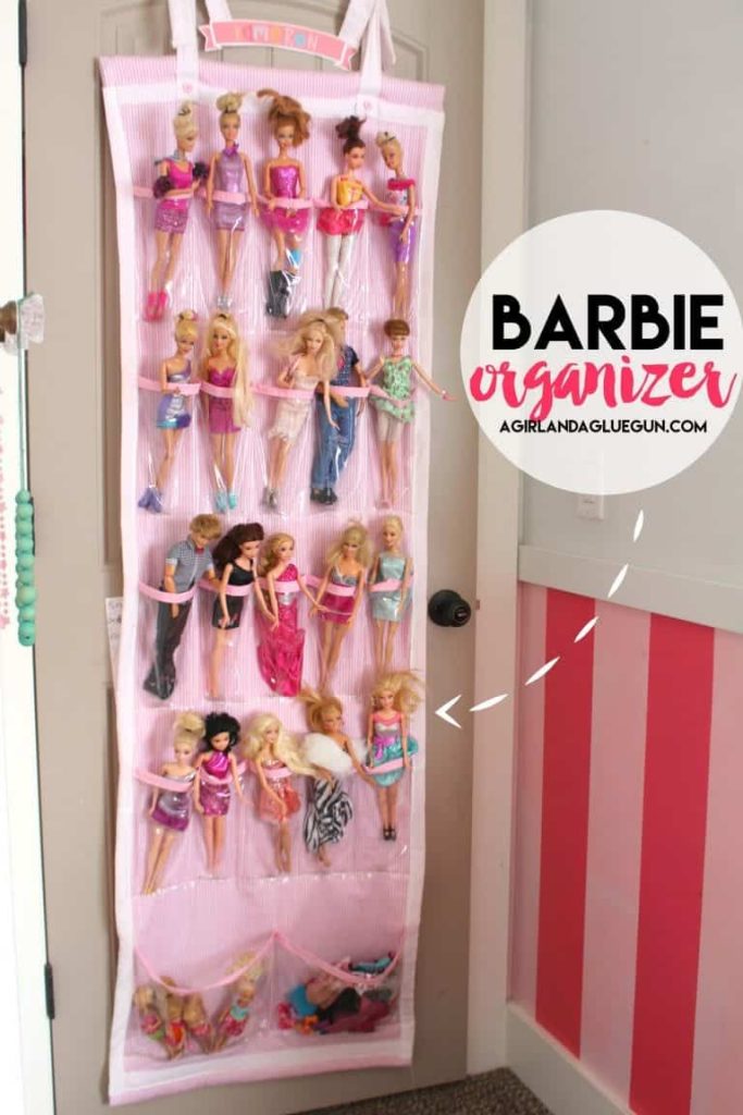 Barbie Organizer by A Girl And A Glue Gun