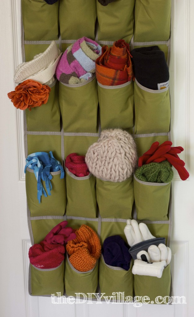 Over the Door Organizer for Winter Storage by The DIY Village