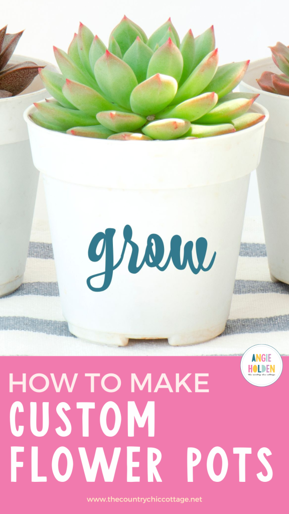 add words to flower pots