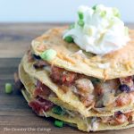 Chicken tortilla stack recipe - a perfect weeknight meal that the whole family will love!