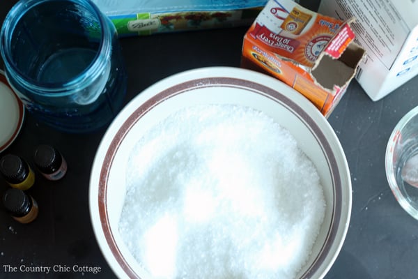 bath salt in a bowl