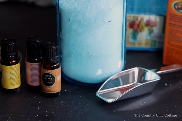 bath salts and essential oils