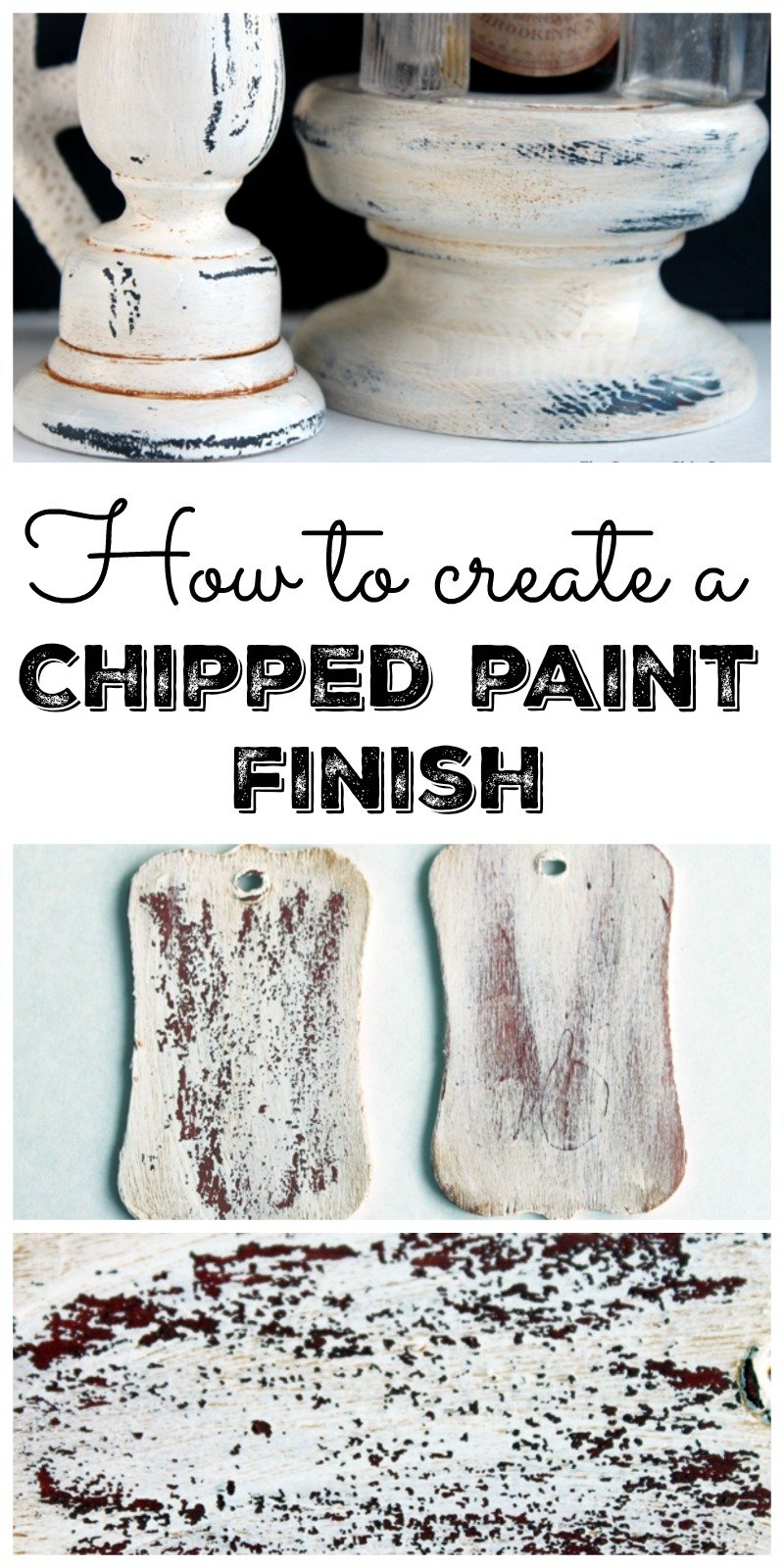 How to create a chippy paint effect pin image