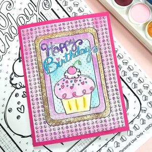 DIY Birthday Card - Make a birthday card with a coloring page