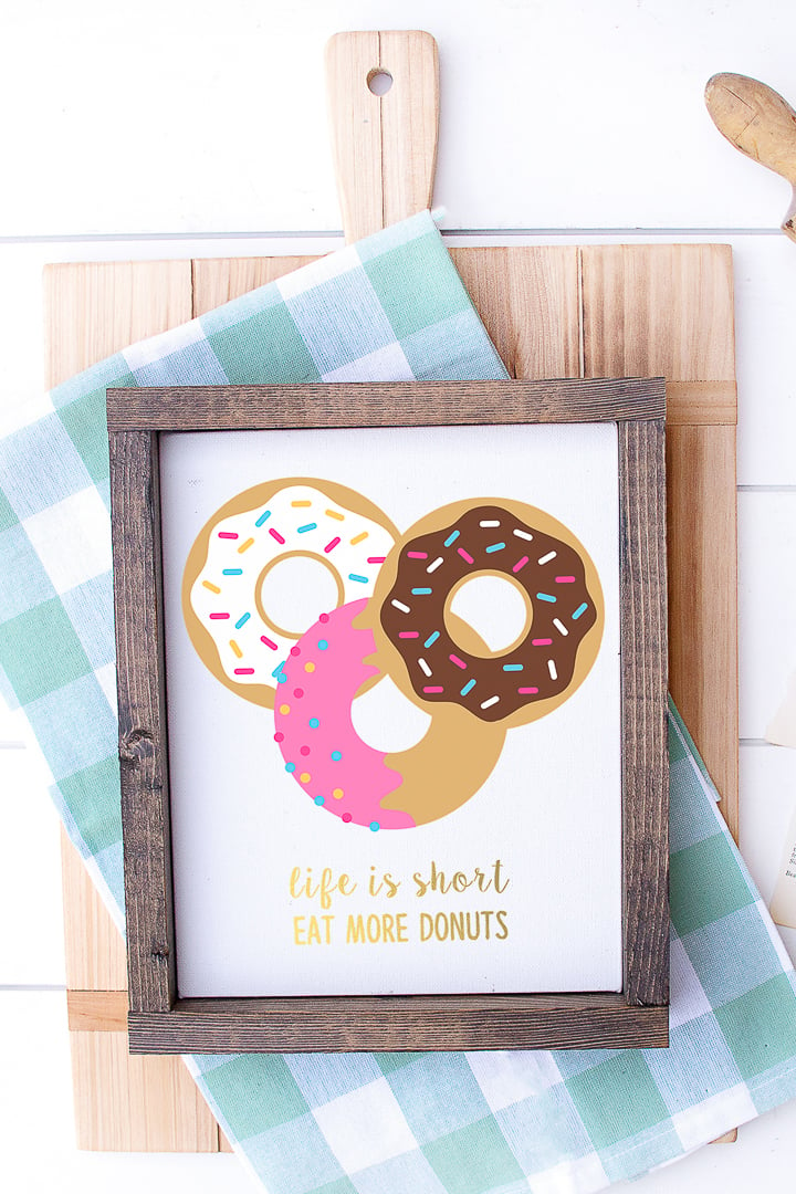 framed donut art